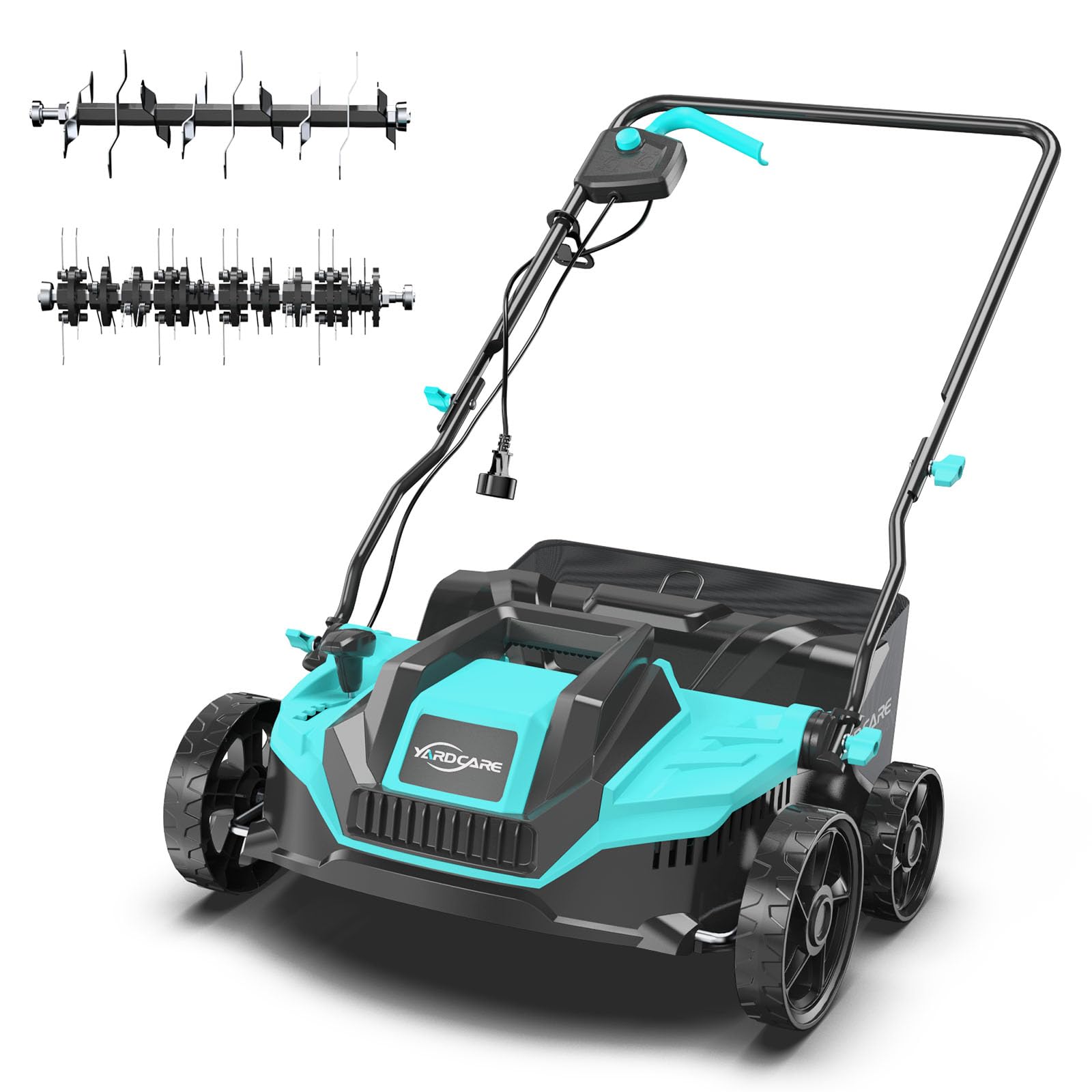 YARDCARE front view showing compact two-in-one design and controls
