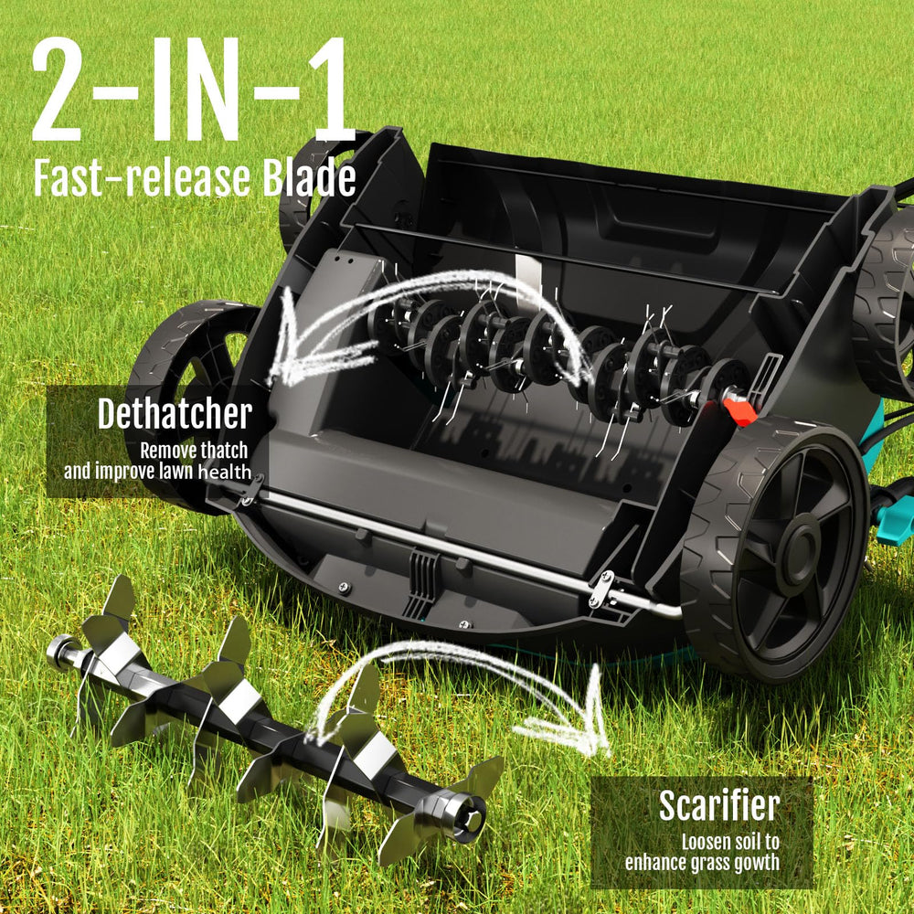 YARDCARE puncture-resistant wheels and frame for stable maneuvering