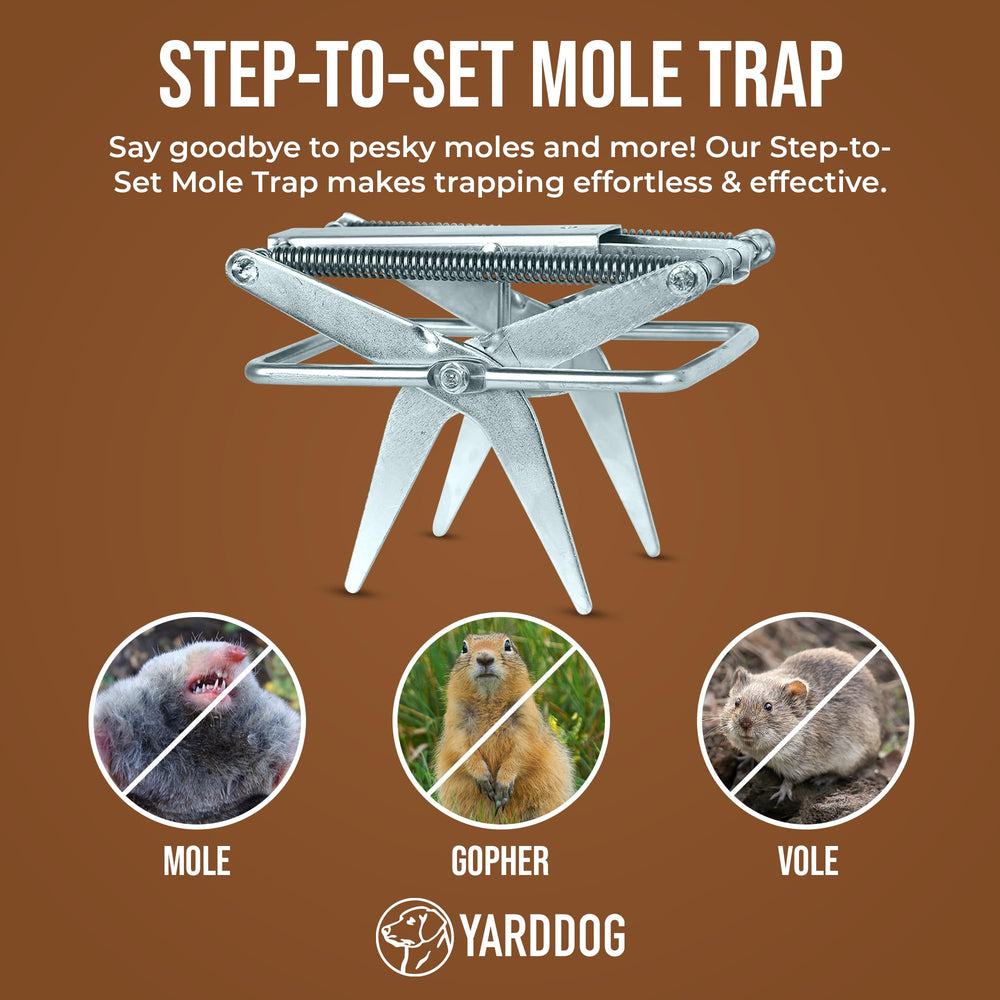 YARDDOG close-up scissor mechanism showing reliable closure