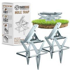 YARDDOG front view of two traps ready to protect yard