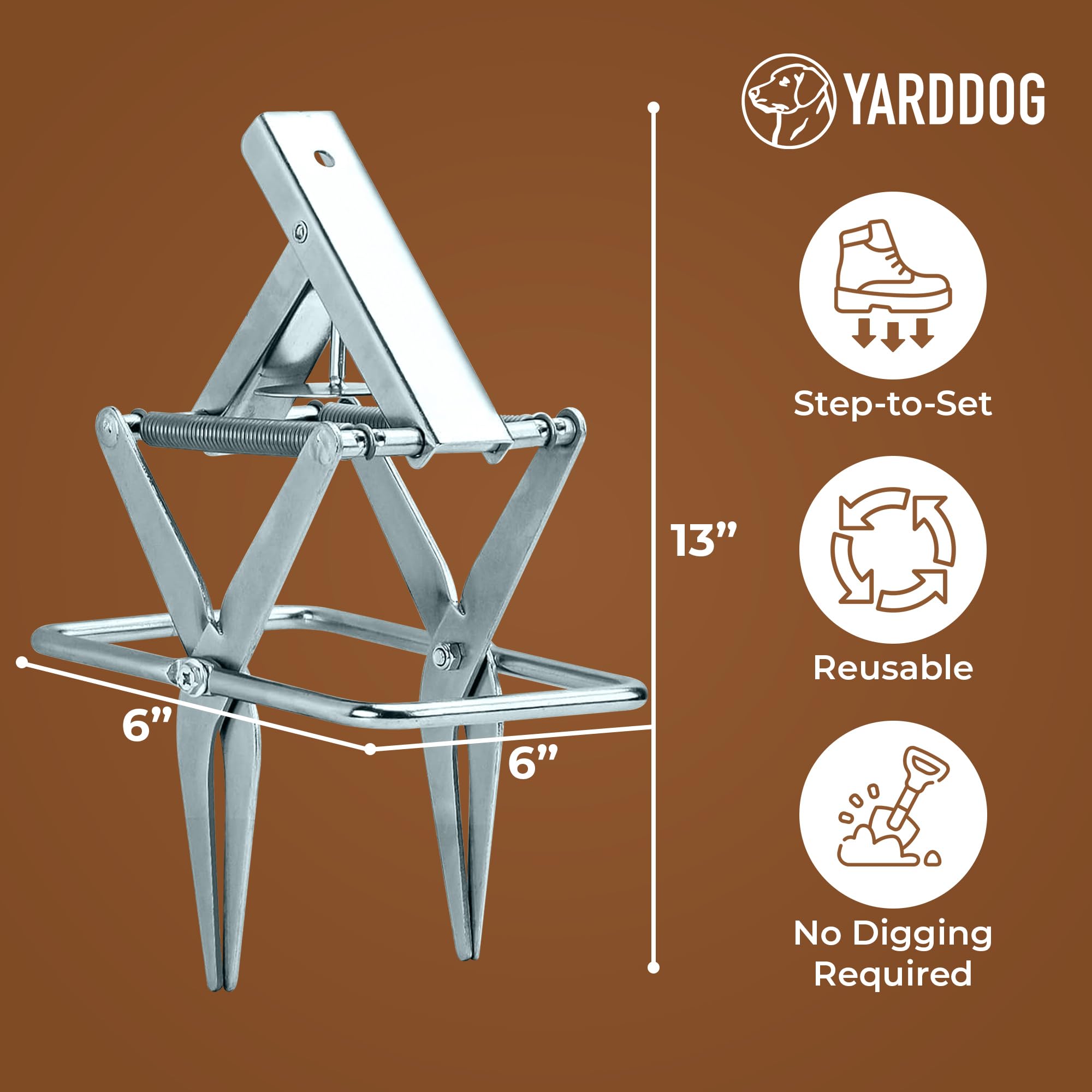 YARDDOG galvanized steel texture resisting rust for longevity