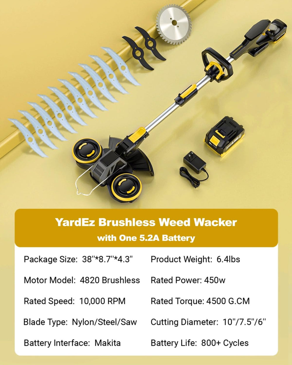YardEz in hand for scale showing lightweight design and ergonomic comfort