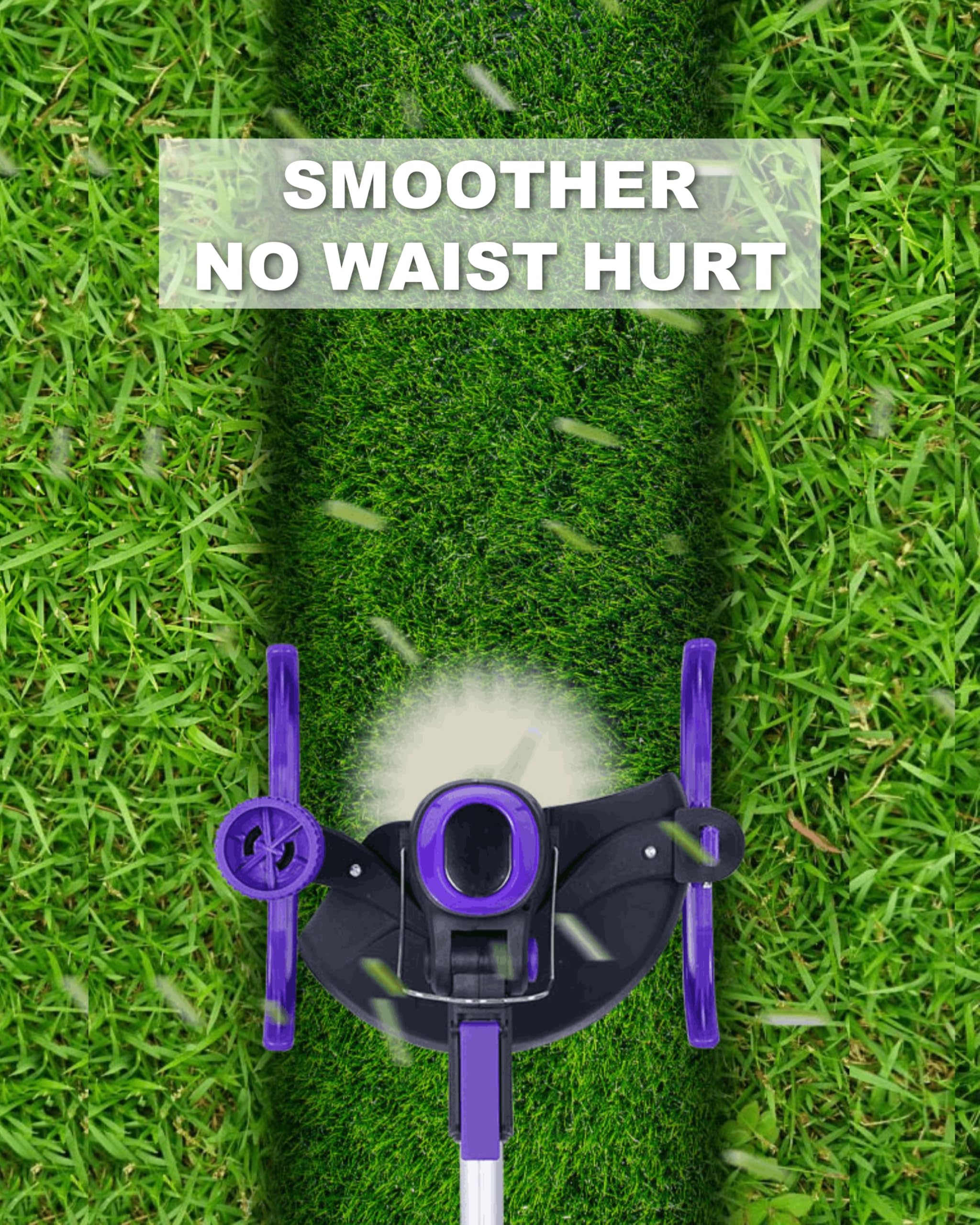 YardEz steel blade detail cutting dense weeds efficiently