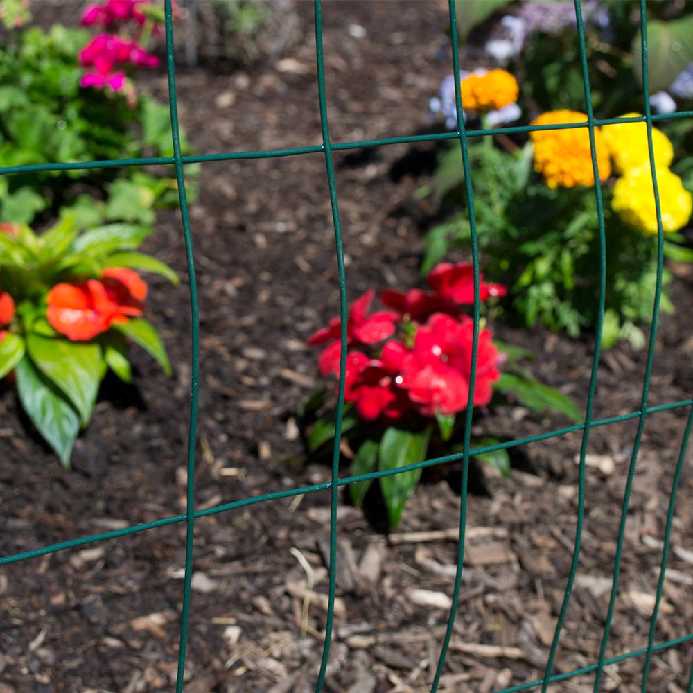 YARDGARD installed fence around a garden demonstrating plant protection and neat appearance
