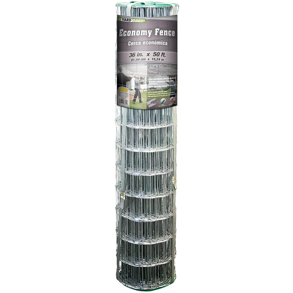 YARDGARD front view of 36x50 ft roll showing product labeling and size benefit