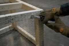 YARDGARD installed around garden showing protection and airflow for plants