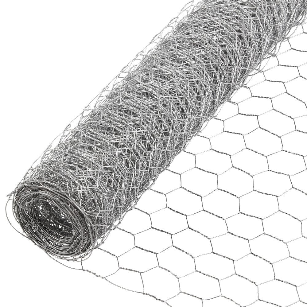 YARDGARD mesh close-up of 1-inch hex pattern, highlights rust resistance