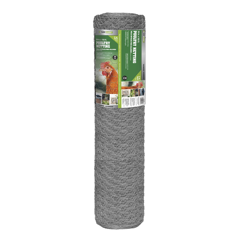 YARDGARD roll front view showing full 36x150 fence for quick setup benefit