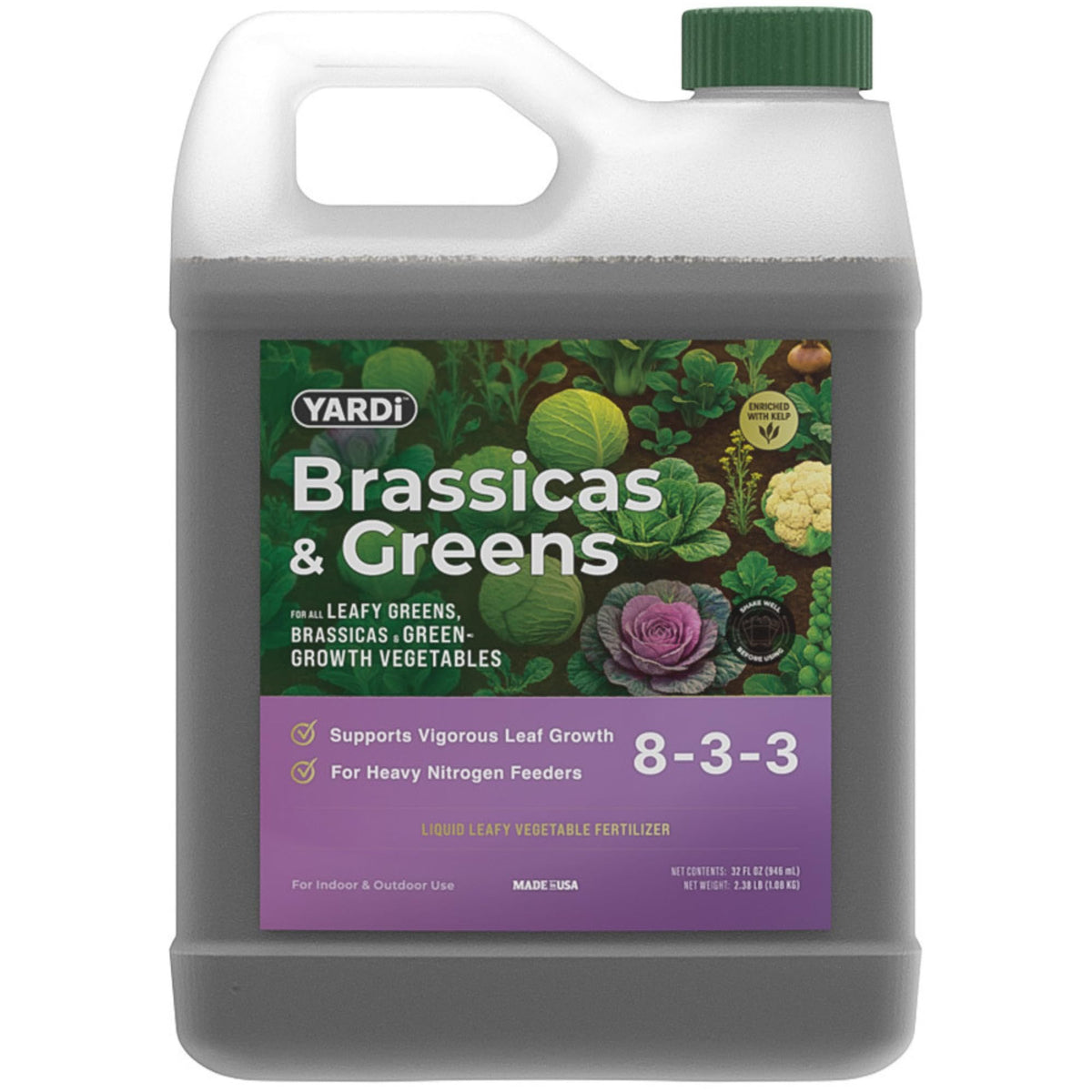 YARDi front bottle view showing product and clear labeling for quick identification