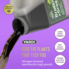 YARDi label close-up showing nutrient ratio and usage guidance for confident dosing
