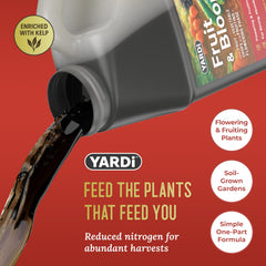YARDi etiqueta con información NPK 2-15-15 y micronutrientes visibles