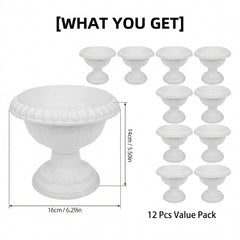 Yardwe single assembled urn on table demonstrating lightweight, shatterproof benefit