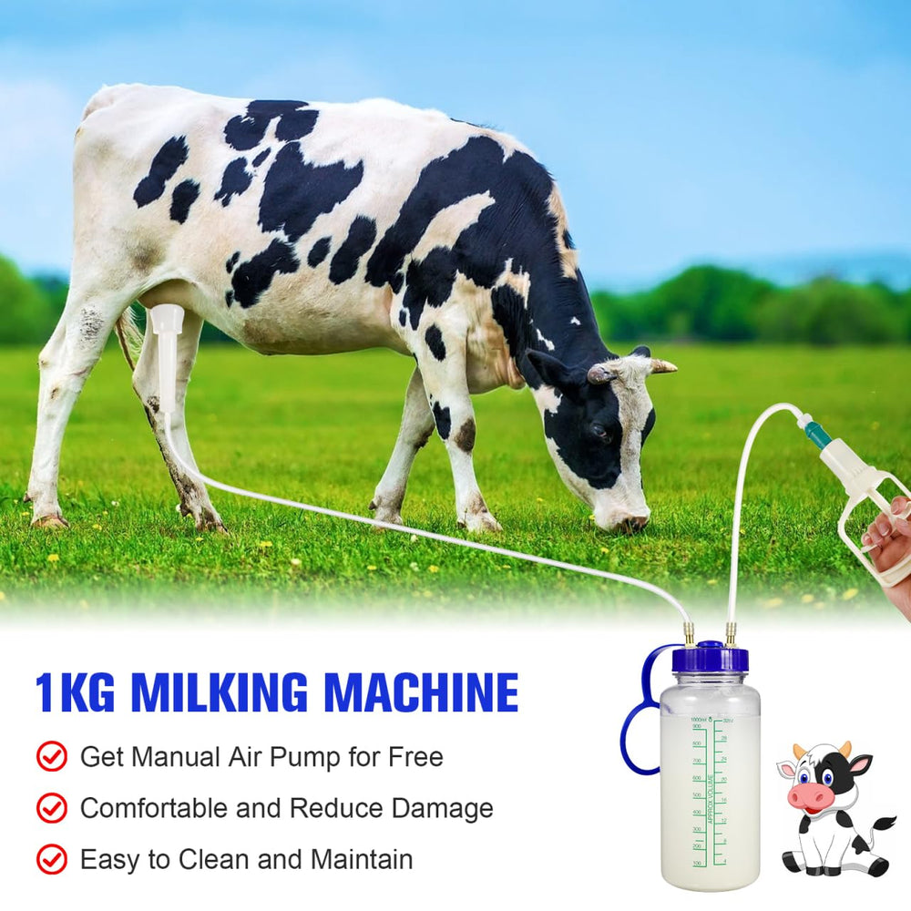 Yardwe clear 1000ml bottle with volume markings for accurate milk measurement