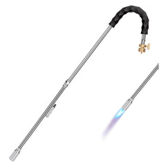 Yardwizard front view of torch showing overall design and portability benefit