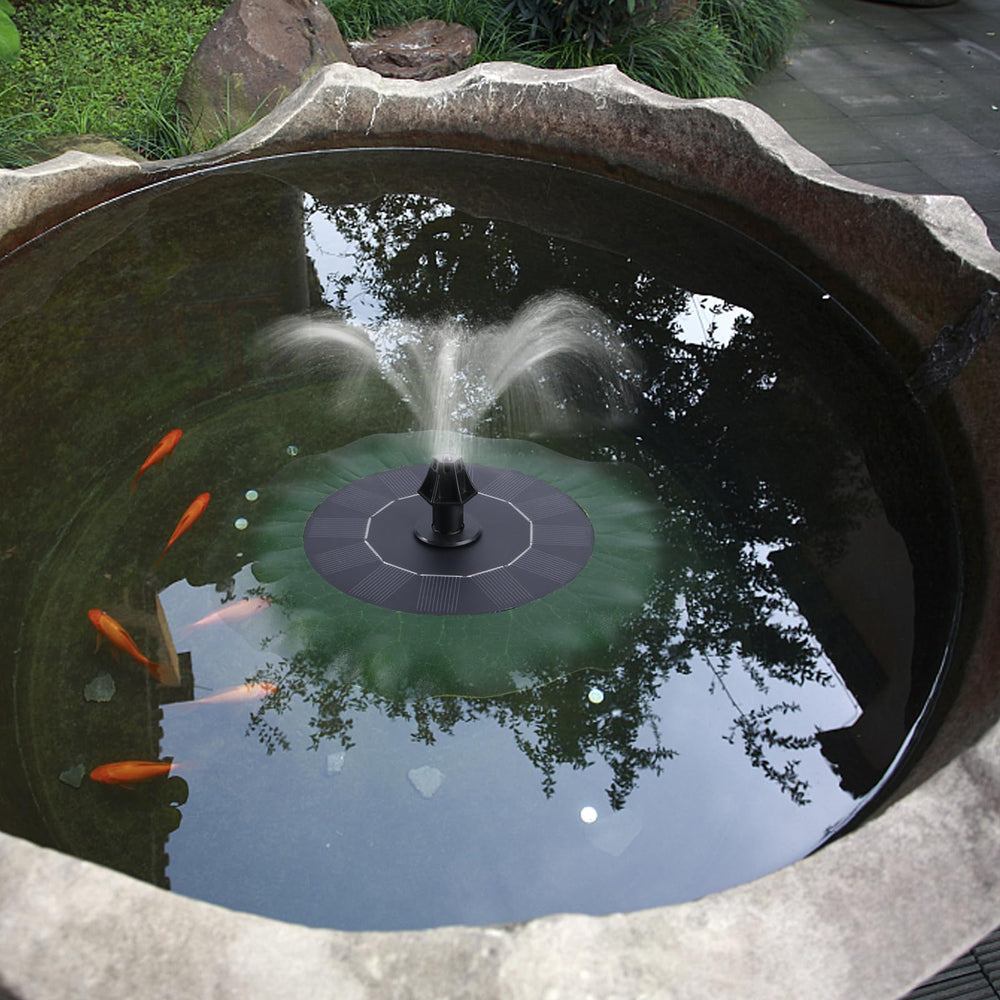 YARNOW backyard lifestyle shot adding ambiance to patio water feature
