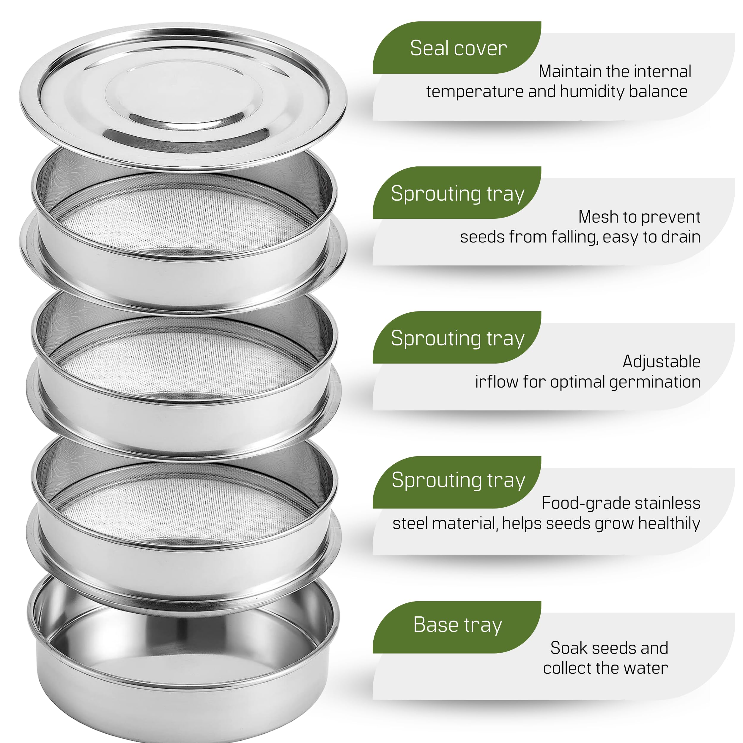 YARRD close-up of stainless mesh tray for improved airflow and drainage