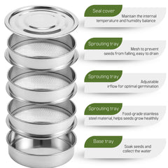 YARRD close-up of stainless mesh tray for improved airflow and drainage