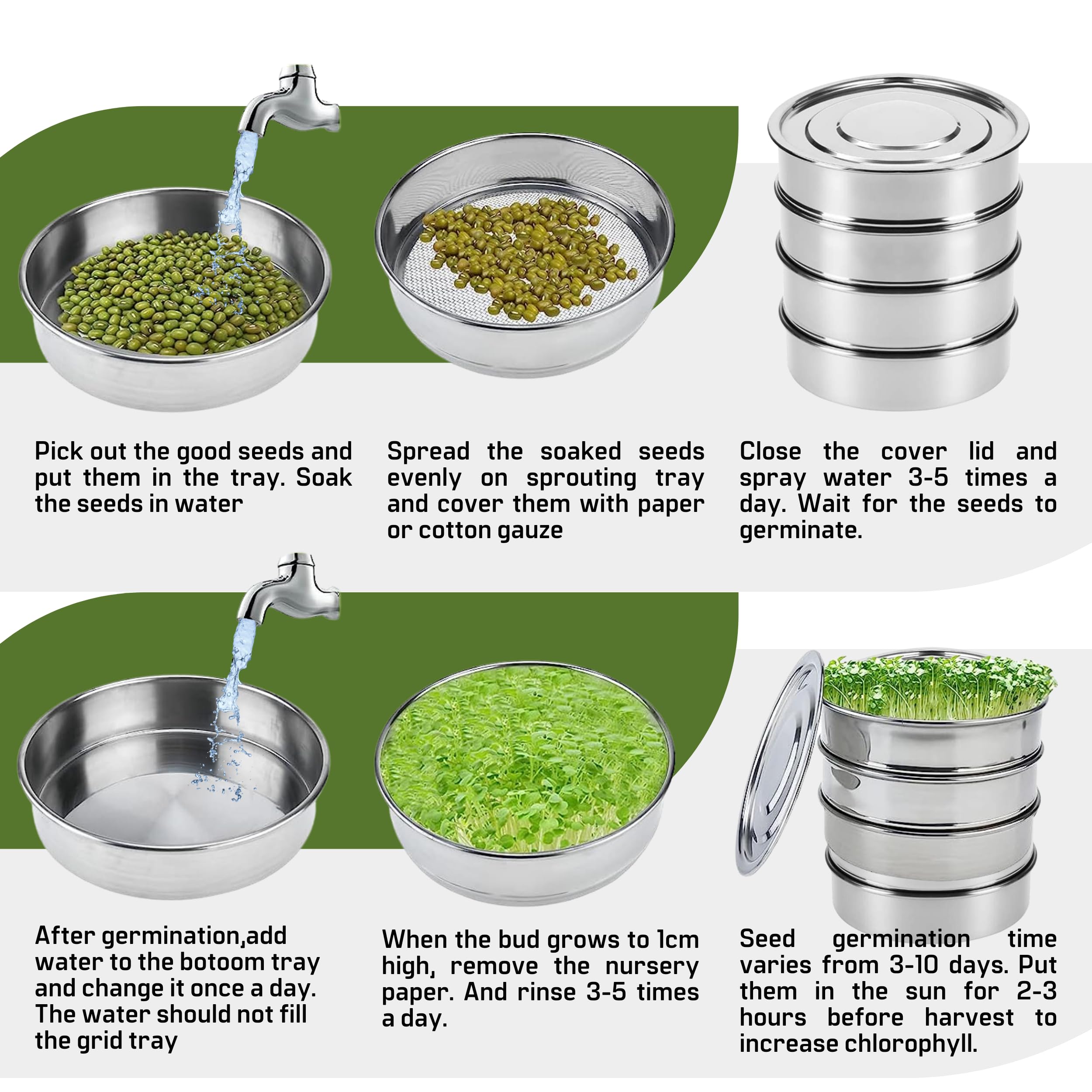 YARRD tray with sprouting seedlings demonstrating efficient germination