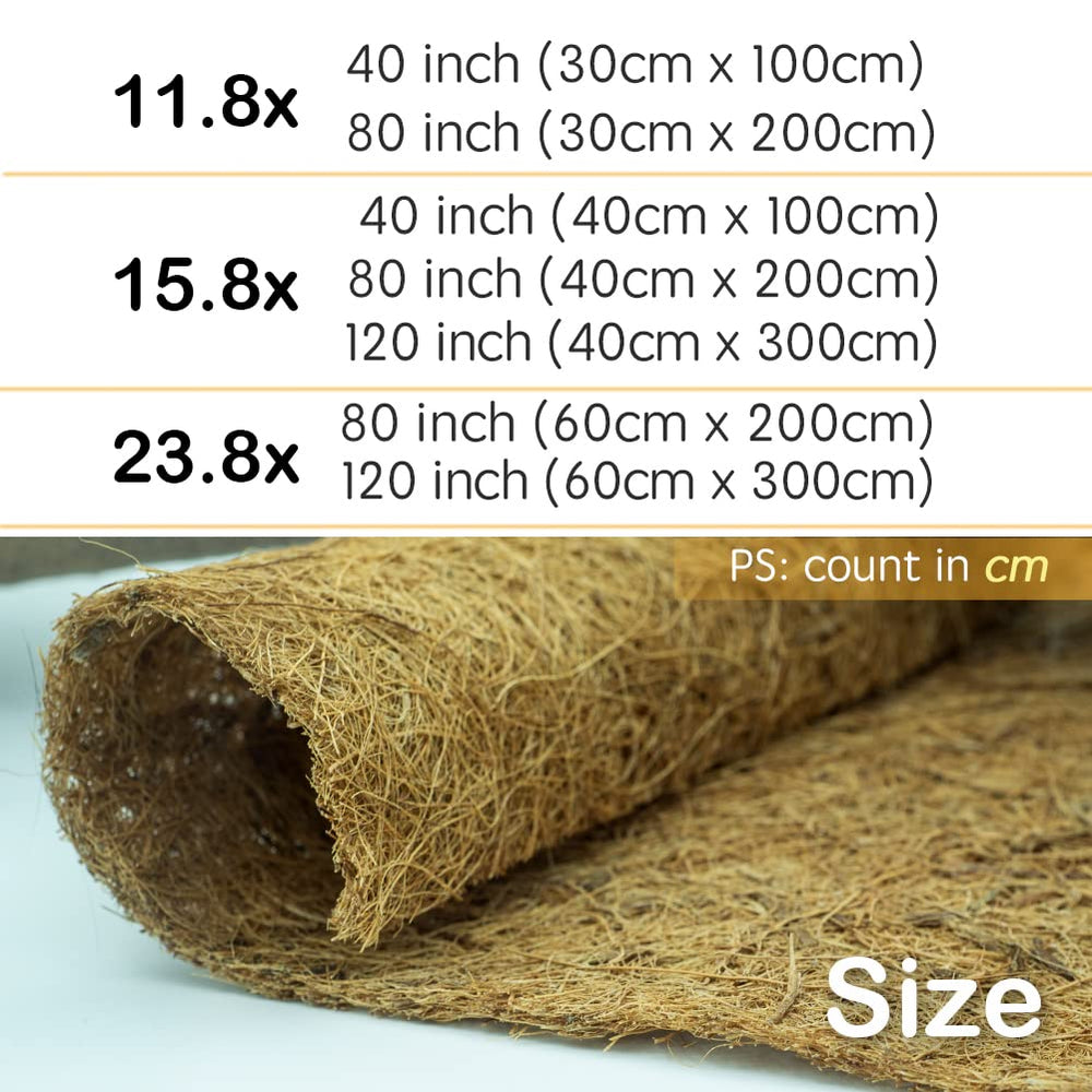 Yarrdfir close-up of coconut fiber texture highlighting breathable drainage benefit