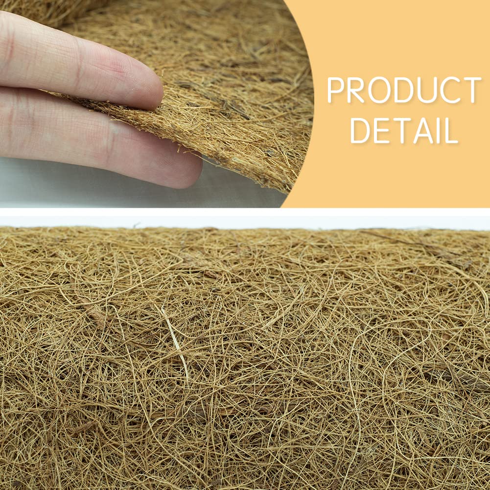Yarrdfir reptile habitat with coir mat illustrating safe, natural pet flooring benefit