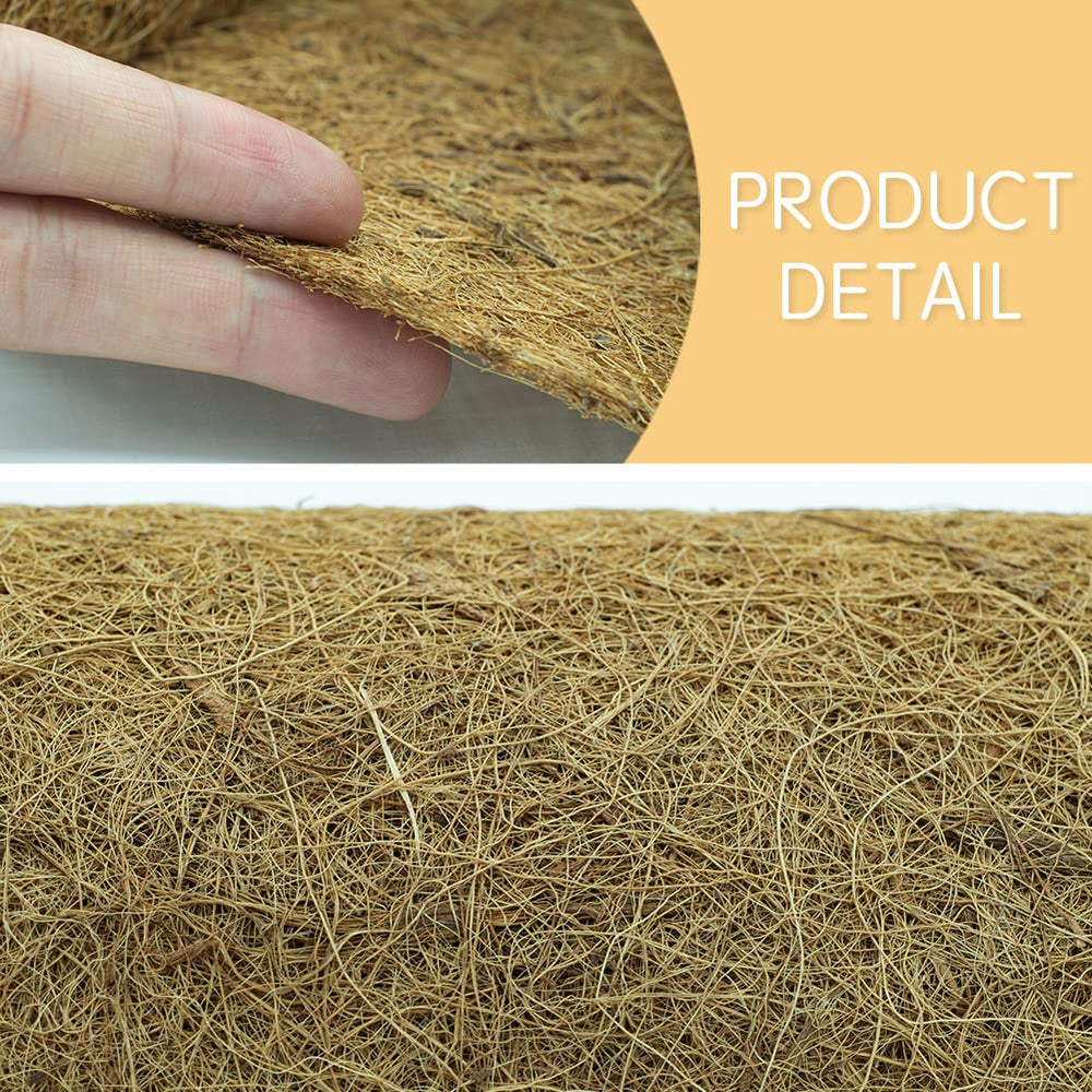 Yarrdfir reptile habitat with coir mat illustrating safe, natural pet flooring benefit