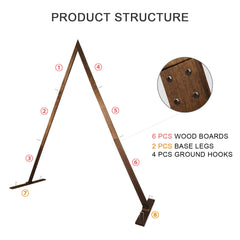 Yaseingoo arch anchors and base detail providing stability and secure installation