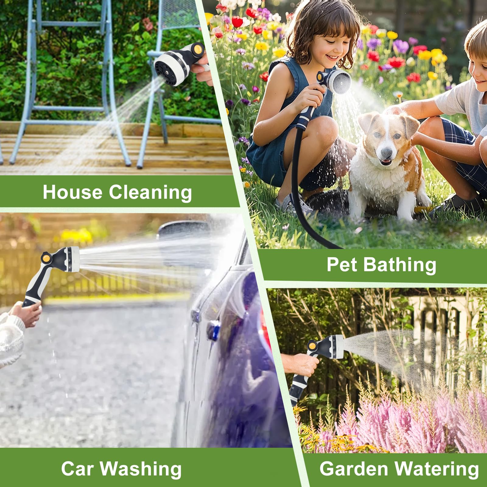 YASHINE portable reel used washing a car showcasing versatile cleaning performance