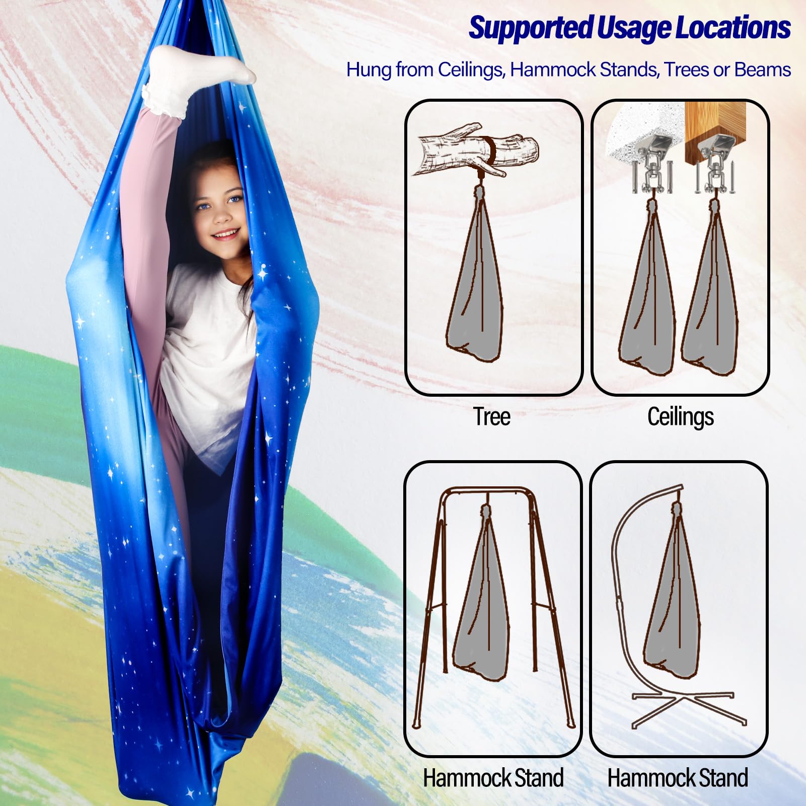 Yatoco 360° swivel hanger and hardware for smooth rotation