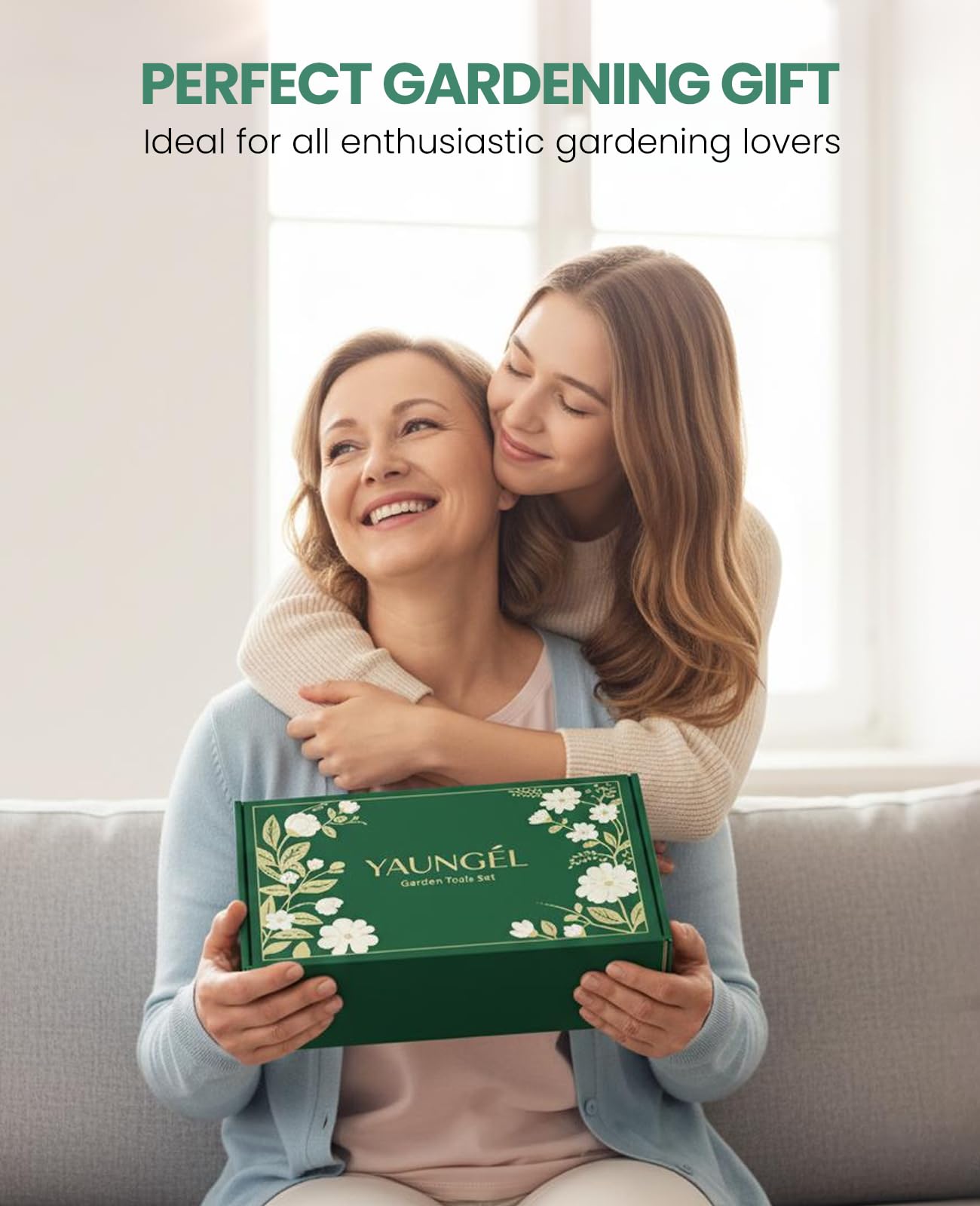 YAUNGEL gift-ready set styled in a garden setting ideal for gifting on special occasions