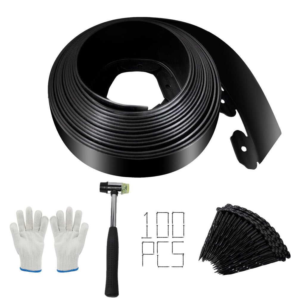 Yawfold front view of 4in x 33ft edging kit showing complete package benefits