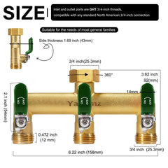 Yayamz close-up of rubber-covered metal valves for comfortable, precise operation