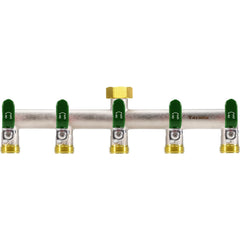 Yayamz front view of five-way splitter shows durable multi-hose control