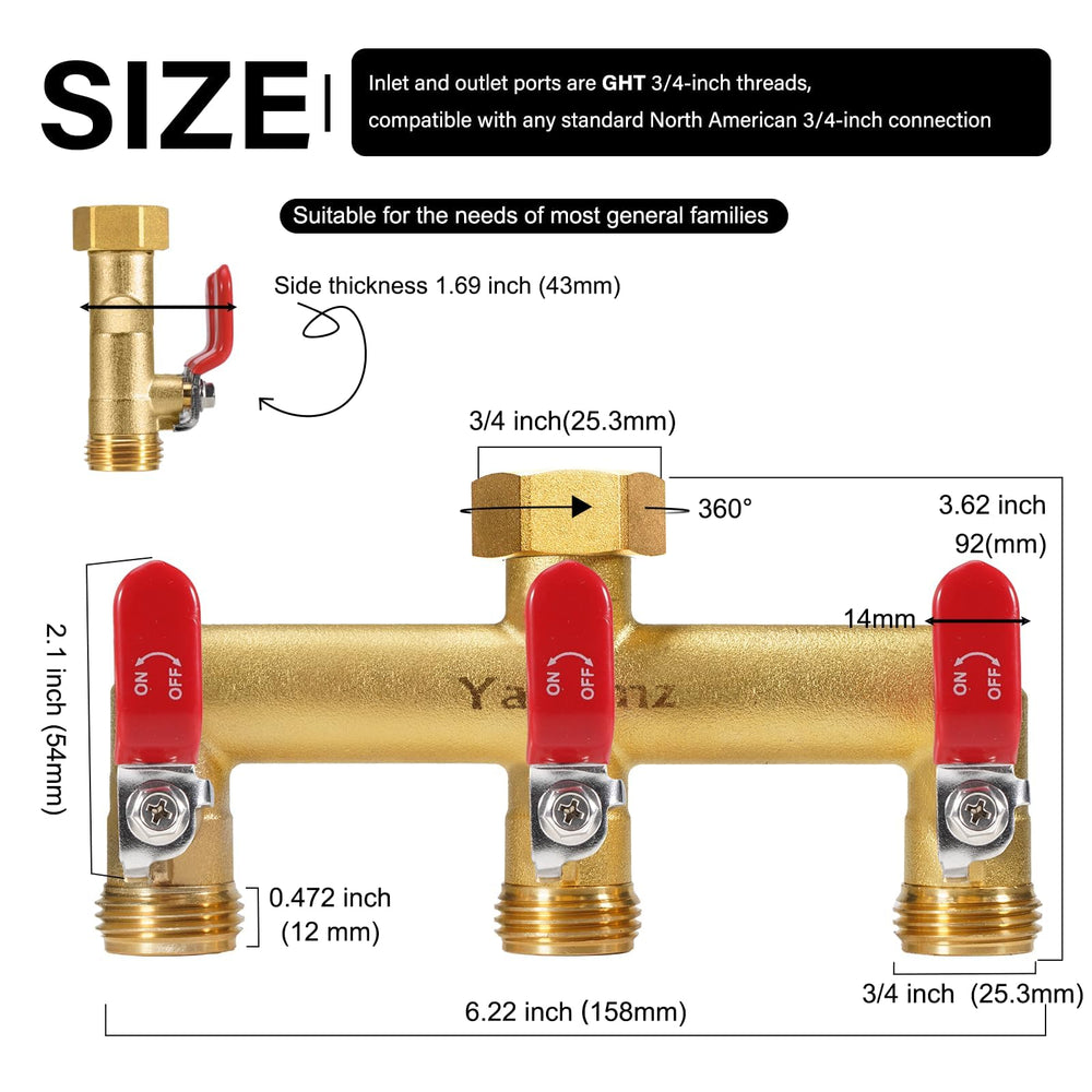 Yayamz close-up of rubber-covered metal handle for comfortable, precise valve control