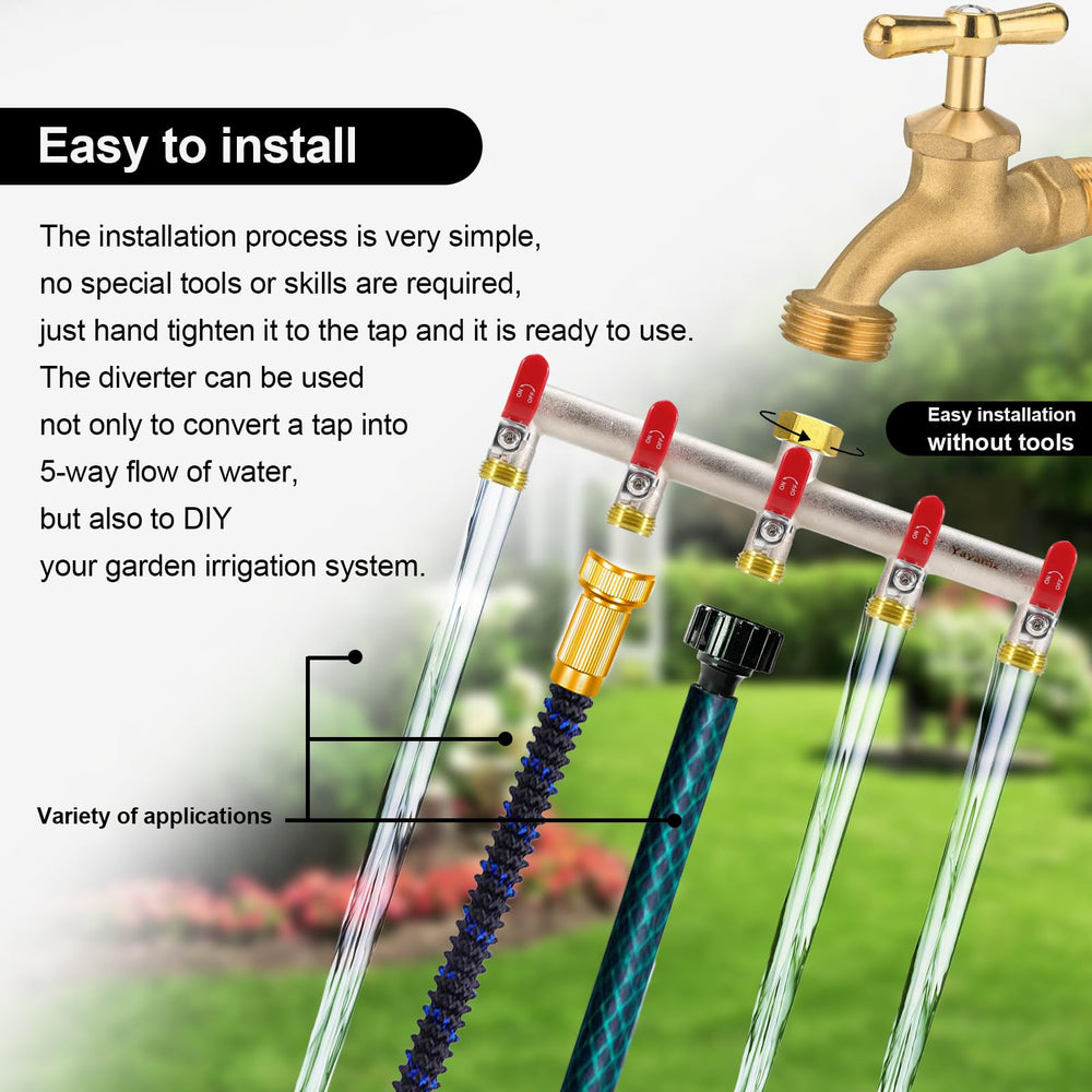 Yayamz in garden irrigation setup illustrating multitask watering convenience