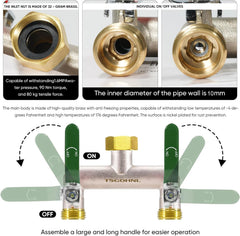 Yayamz metal handles with rubber cover close-up for comfortable grip and easy valve control