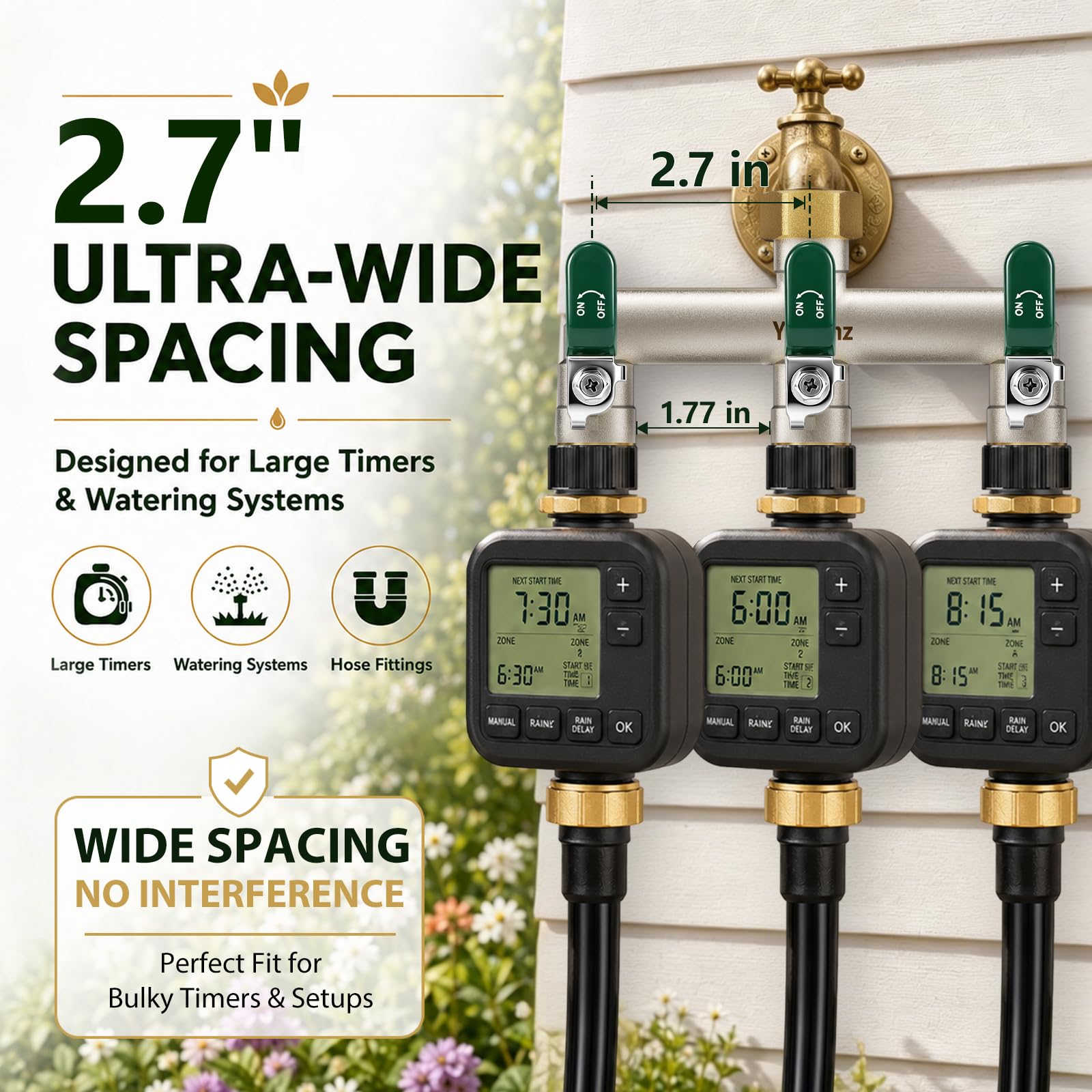 Yayamz metal valve handles detail offering better leverage and easier on/off control