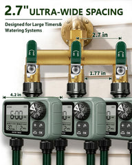 Yayamz valve handle detail showing easy turn control and leak resistance