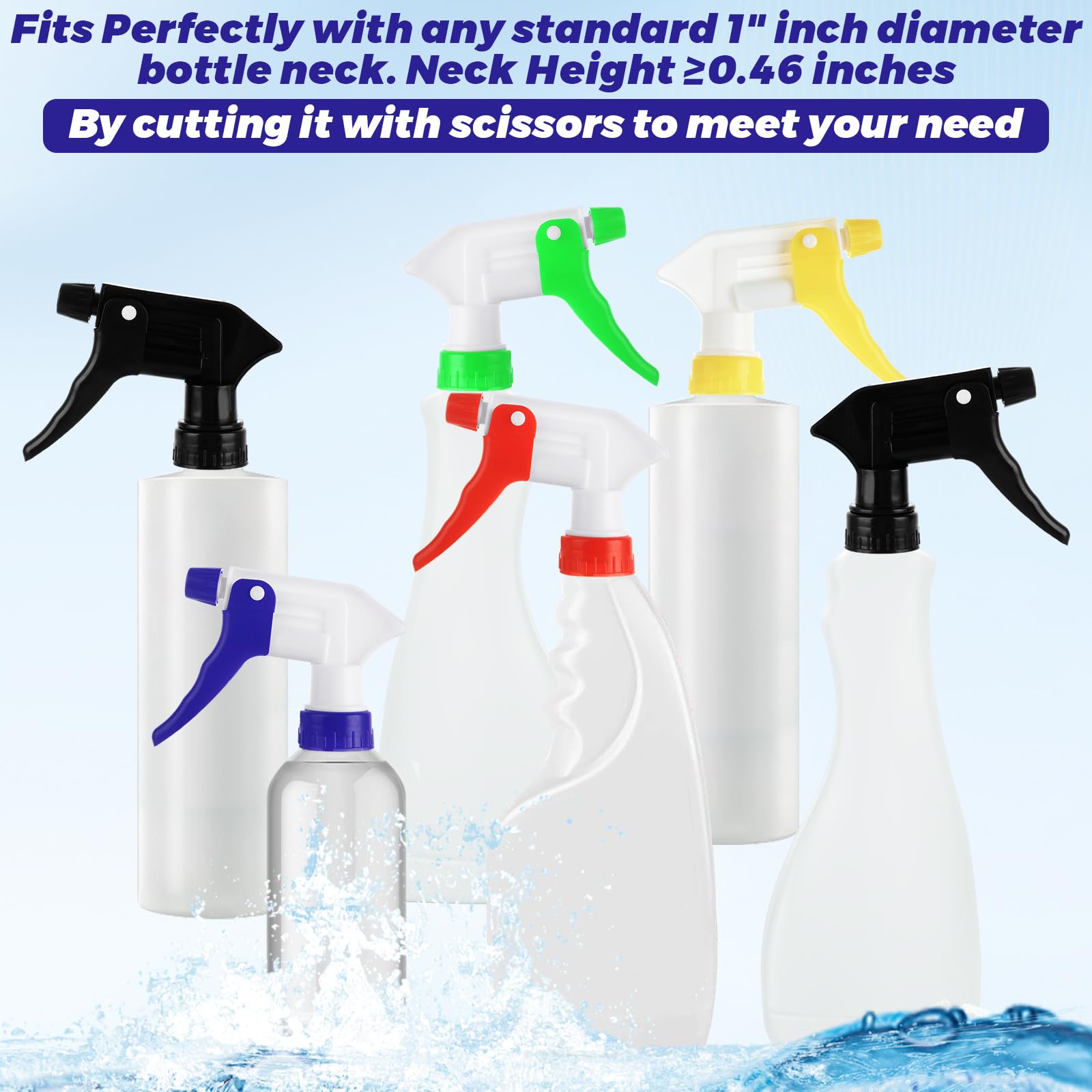 YAYODS assorted colored nozzles for quick identification and organization