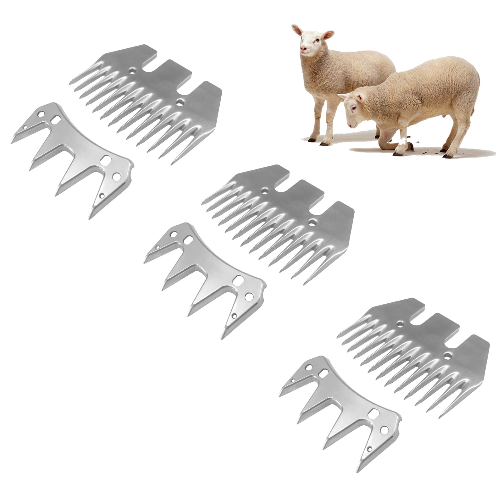 YAZIYIR front view of three replacement blade sets showing pack benefit