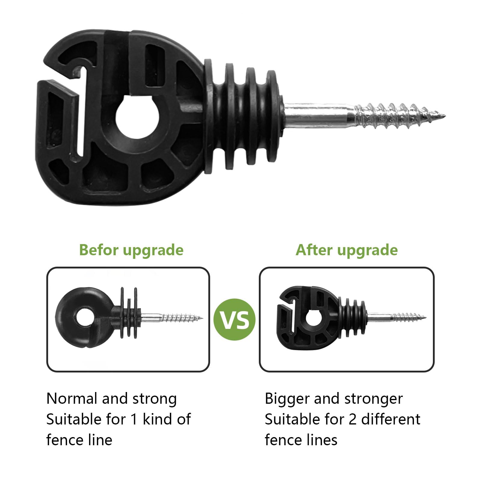YCFERESY close-up of ring and angled slot reducing wire wear