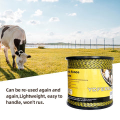 YCFERESY polywire installed in pasture demonstrating portable fencing convenience