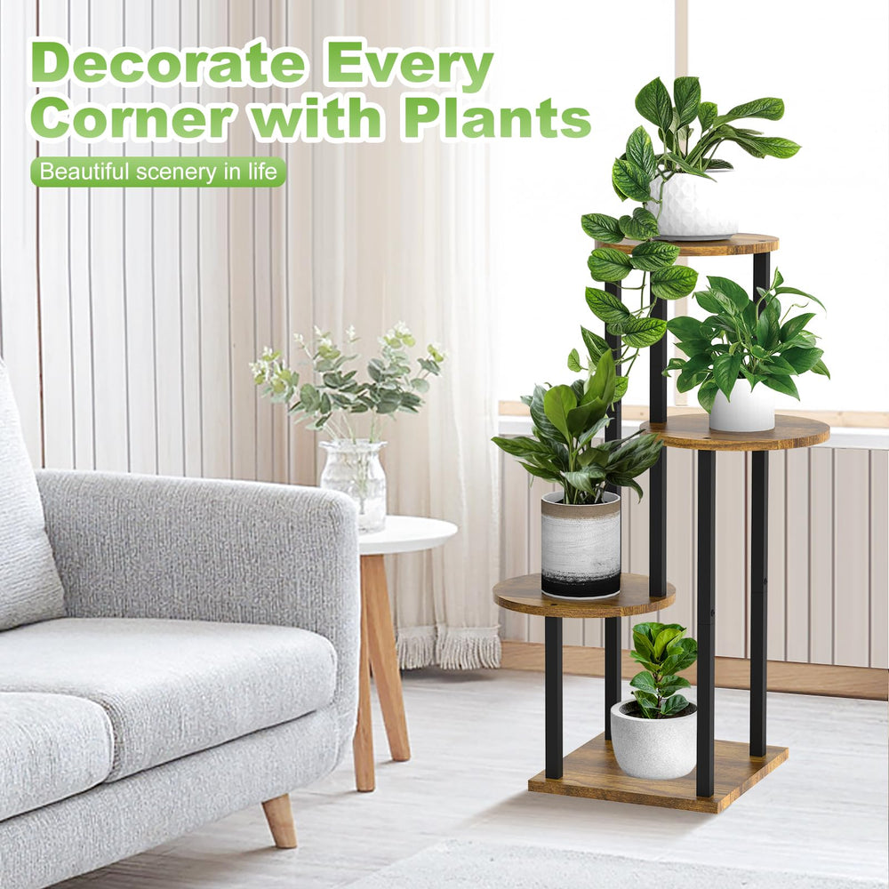 YOCOMEY plant stand in living room displaying pots and decor to enhance style