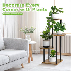 YOCOMEY plant stand in living room displaying pots and decor to enhance style