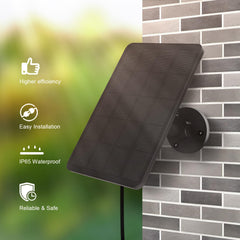 YCTechCam adjustable bracket rotated for precise angling to maximize sun exposure