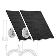 YCTechCam front view of solar panel and included accessories showing ready-to-install convenience