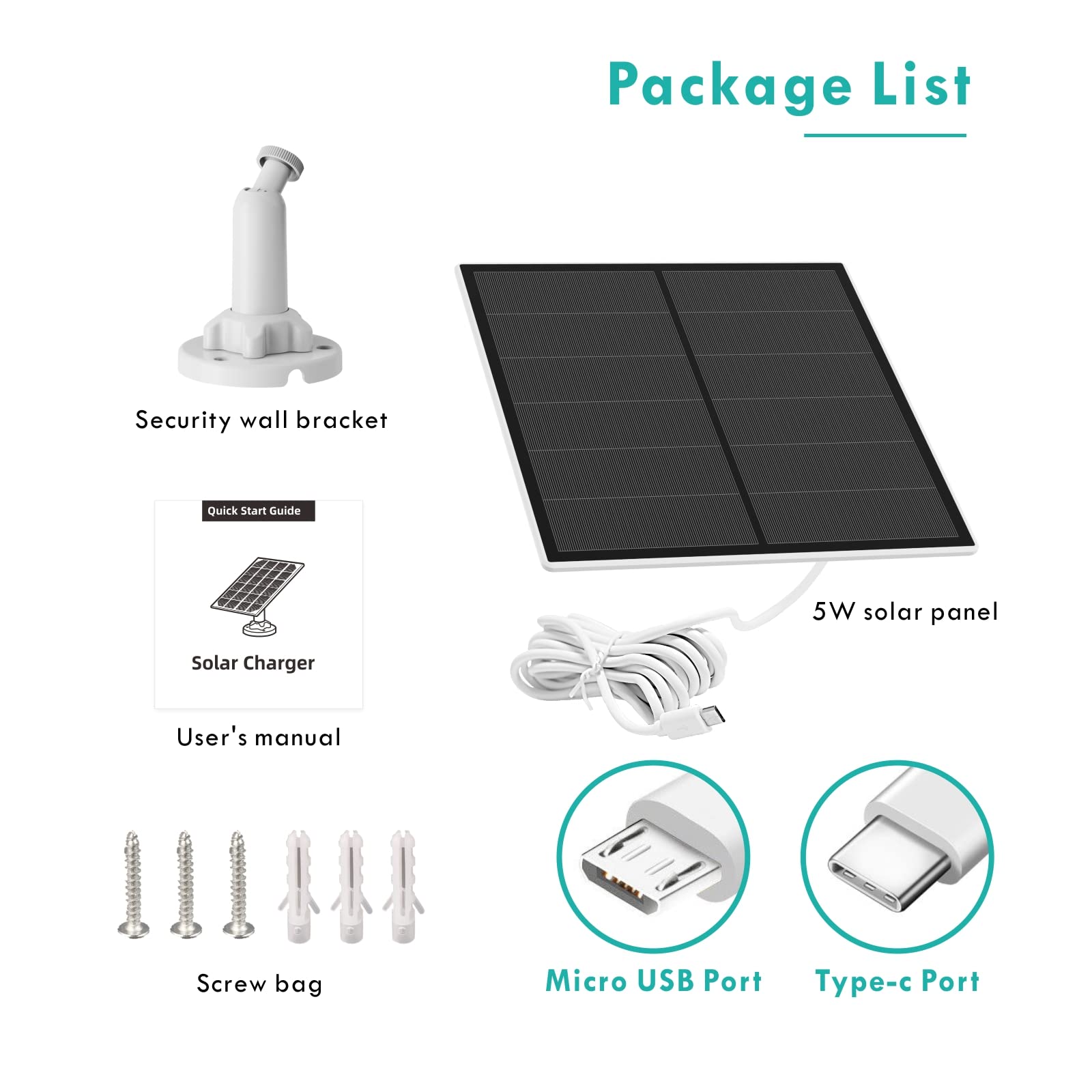 YCTechCam solar panel positioned above outdoor camera in backyard scene reducing manual battery charging