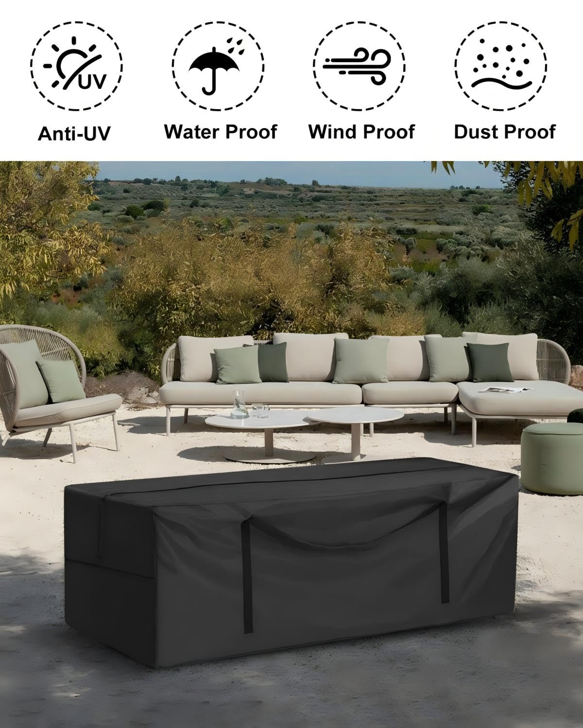 Yczzzj folded bag stored in garage showing compact, space-saving benefit