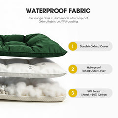 Yddsky anti-slip backing and straps detail keeping cushion securely placed