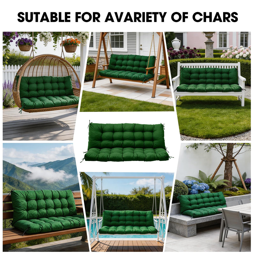 Yddsky styled garden shot illustrating dark green cushion enhancing outdoor decor