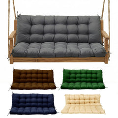 Yddsky front view of medium grey porch swing cushion showing clean profile and curb appeal